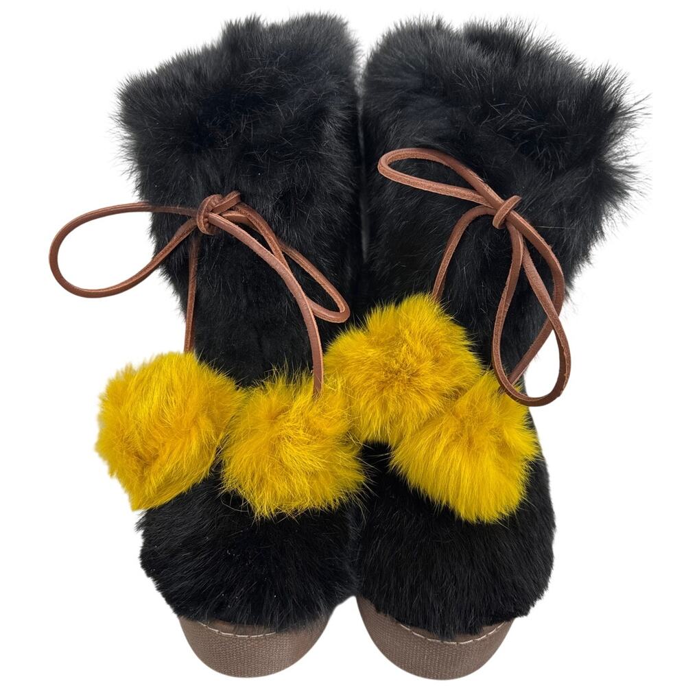 Frances Valentine, New York Samantha Boot, Women, Size 5.5, Rabbit Fur, NWOB